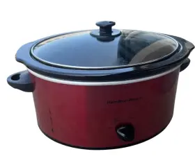 33666 Hamilton Beach 6 Quart Slow Cooker - Red