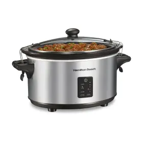 33676 Hamilton Beach 7 Quart Programmable Slow Cooker With Removable Stoneware Crock