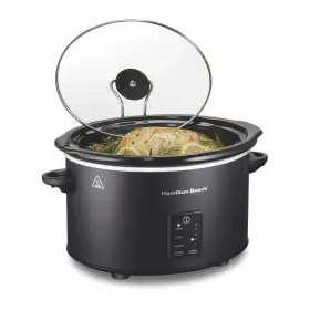 33752 Hamilton Beach 5 Quart Programmable Slow Cooker Removable Crock Lid