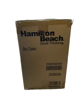 33231 Hamilton Beach 33765 Programmable 3 Quart Slow Cooker - Black