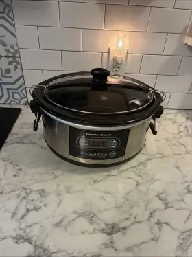 33957 Hamilton Beach 6 Quart Slow Cooker Model Number Stainless Steel Base Locking