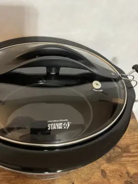 33967 Hamilton Beach Programmable Slow Cooker Portable 6 Quart Set Stainless Steel #3