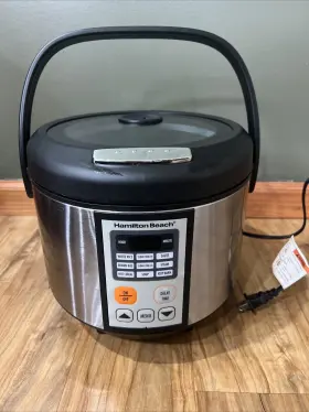 37523 Hamilton Beach Digital Programmable Rice And Slow Cooker Food