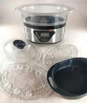 37530 Hamilton Beach Digital Food Steamer For Quick Healthy Cooking Stainless Steel #2