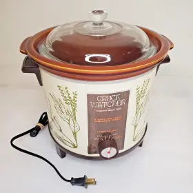 415-hd Hamilton Beach Vintage 4 Quart Crock Watcher Slow Cooker Model 415 120v Tested