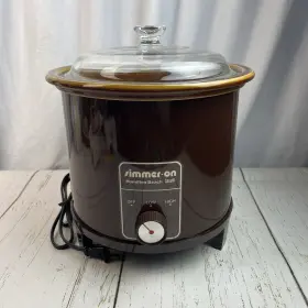 439b Hamilton Beach Vtg Scovill Slow Cooker Simmer On Crockpot Brown 3.5qt 439b Hamilton Beach Vtg Scovill Slow Cooker Simmer On Crockpot Brown 3.5qt