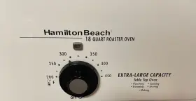 516b Hamilton Beach 18 Quart Roaster Oven..extra Large..model #2 516b Hamilton Beach 18 Quart Roaster Oven..extra Large..model #2