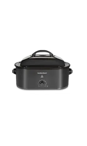87232573 Hamilton Beach 20 Quart Roaster Oven 32210 Metal 3 Settings 1450w Bakes &