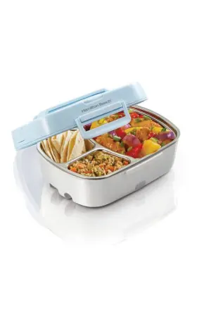 91670119 Hamilton Beach Portable Lunch Warmer 33105 Slow Cooker And Food 28oz