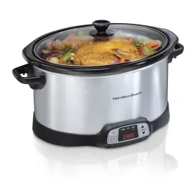 Hamilton Beach Brands 445001247246 8 Quart Programmable Slow Cooker With Removable Stoneware Pot