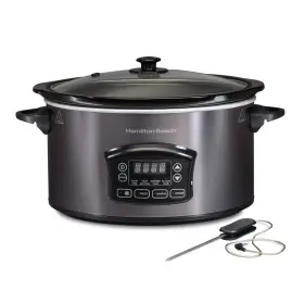 Hamilton Beach Brands 726084134522 6 Quart Programmable Slow Cooker With Probe And Removable Crock