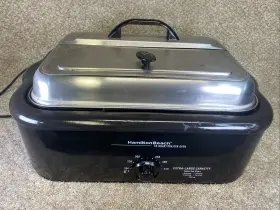 D3270bw Hamilton Beach Vintage 18 Quart Roaster Oven Extra-large Model 32184 Tested