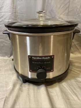 P92300 Hamilton Beach Professional 6 Quart Stainless Steel Slow Cooker Tested