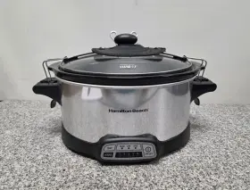 Sc53-33366 Hamilton Beach Stay Or Go 6-quart Programmable Slow Cooker Stainless Steel