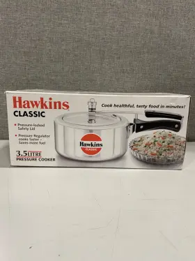 Cl3t Hawkins 901165001845 Classic Pressure Cooker 3 Liters Tall Aluminum Healthy And Fast Cooking