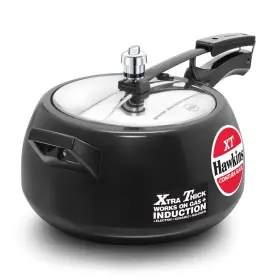 Cb50a Hawkins 5.3 Quart Black Induction Pressure Cooker Extra Thick Base For 5-7 People
