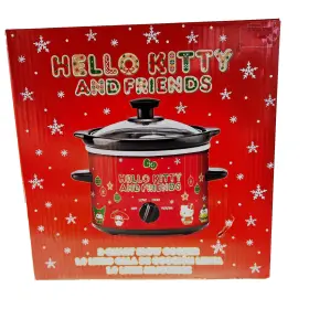 L927 Hello Kitty 705353549984 Nib Christmas 2 Quart Slow Cooker Stoneware Insert Easy Clean Up