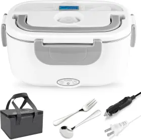 Henglisam Rjh-a1 Electric Lunch Box Food Heater 80w Fast Heated For Adults Gray