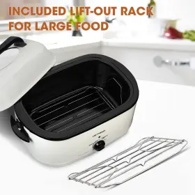 Heynemo 724901950683 Roaster Oven Electric 22 Quart With Self-basting Lid Turkey Removab #2