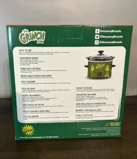 Hl9199080 Hobby Lobby Dr. Seuss The Grinch 2 Quart Slow Cooker Crock Pot Holiday #2