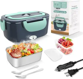 Ml-1501 Holdruby Electric Heated Lunch Boxes Adults 80w Box Food Grey Green