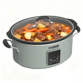 B0fmqvl5hn Homecookin 10- Quart Digital Programmable Slow Cooker Xl With Dishwasher-safe Crock