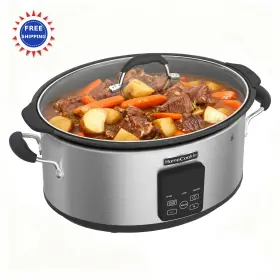 Sco100p-dst Homecookin Slow Cooker Extra Large 10 Quart Digital Programmable Stainless Steel