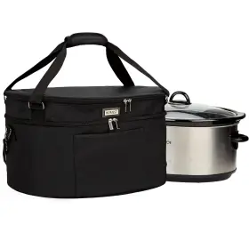 Trba1101 Homest Slow Cooker Bag For Crock-pot 6-8 Quart Insulated Travel Carrier With Easy T
