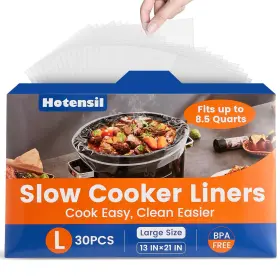 B0d7m2tyjk Hotensil 13x21 Slow Cooker Liners 30 Pack Large Disposable Pot Bags 3-8.5qt