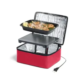 16801045-rd Hotlogic Mini Heated Lunch Box- Portable Electric Food Warmer For 12v Red