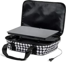 16801468-hnd Hotlogic Mini Oven/lunch Box-portable Electric Food Warmer 120v Houndstooth New 16801468-hnd Hotlogic Mini Oven/lunch Box-portable Electric Food Warmer 120v Houndstooth New