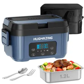 Hugmazing 198715774917 Cordless Electric Lunch Box For Adults Men And Large Deep Blue