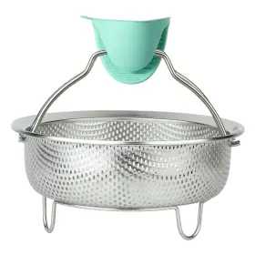 Iceice 094759489285 Stainless Steel Steamer Basket - Vegetable And Dumpling Large Silvery