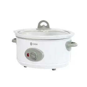 Usc-355-ivory Icook 3.5 Quart Slow Cooker With 3 Heat Settings Non-stick And Dishwasher Safe Re