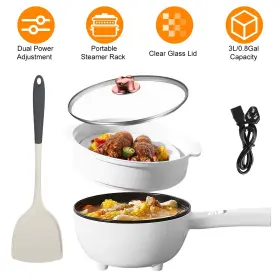 275845434 Imountek Electric Hot Pot Non-stick Frying Pan Portable Rapid Noodles Cooker With Long Ha