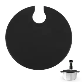 Impresa 850020755752 Sous Vide Silicone Lid Fits Pots Up To 10.5 In Black Precision Tem
