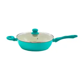 Imusa 094046300538 Usa Teal 4 Quart Forged Jumbo Cooker With Ceramic Nonstick