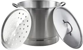 Mexicana-28 Imusa Usa 28 Quart Aluminum Steamer With Lid 28-quart Silver Quarts