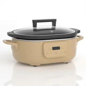 4164 Indy Vac 6 Quart Programmable Slow Cooker Removable Healthy Quarts Brown Sugar