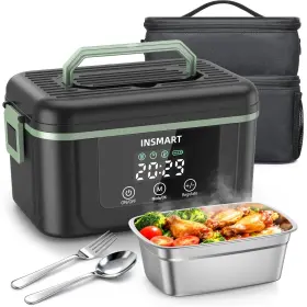 Insmart 592379479889 Cordless Electric Heated Lunch Box 1.5l Capacity 4d Surround Heating