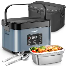 Insmart 680358359946 Heated Lunch Box 6.3-cup Cordless Electric Food Warmer With 4d Surround