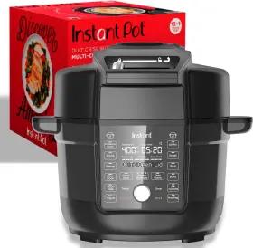 140-0068-01 Instant Pot 6.5 Quart Duo Crisp Ultimate Lid 13-in-1 Multi-cooker Black