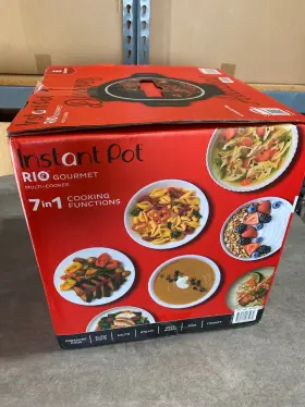 1897654 Instant Pot Pre-owned Rio Gourmet Multi Cooker 6 Quart Stainless Steel