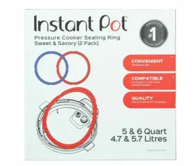 211-0005-01 Instant Pot 6-quart Sealing Ring - Red/blue Nib