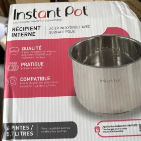 212-0401-01 Instant Pot Brand New 6 Quart Stainless Steel Inner - Sale