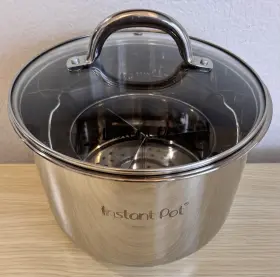 Ab19084 Instant Pot Stainless Steel Inner With Accs Cooking 6- Quart Glass Lid Included