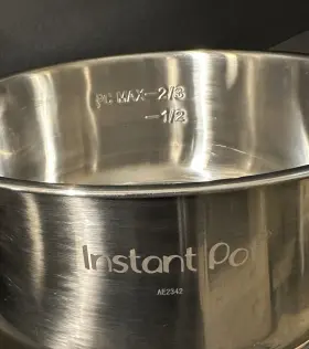 Ae2342 Instant Pot Wide Stainless Steel Replacement Inner With Clad Bottom 6 Qt