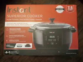 Instant Pot Scmc6001 New Superior 4in1 Cooker 7.5qt. One-pot Black