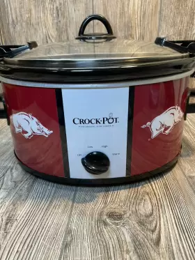 Sccpncaa600 Intertek Arkansas Razorbacks Crock Pot 6 Qt #2