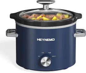 Iosn 445038844890 2 Quart Slow Cooker With Removable Pot And 3 Settings - Dishwasher Safe
